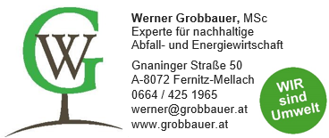 Werner Grobbauer, MSc &ndash; Experte für nachhaltige Abfall- und Energiewirtschaft
